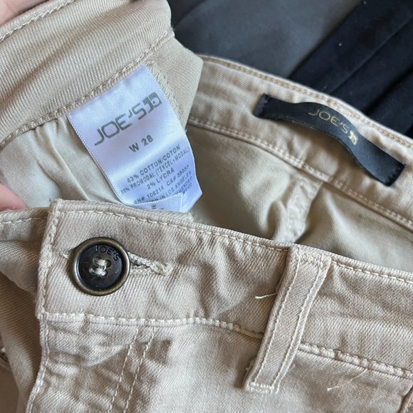 Joe’s Jeans khaki Zipper‎ Pocket Skinny Stretch Ankle Jeans Womens SIze 28 Pants - Picture 7 of 10